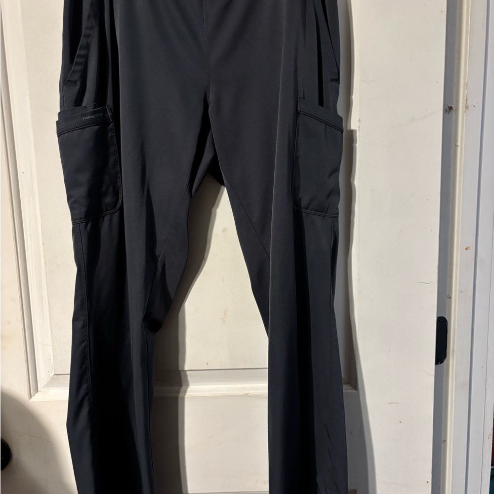 Women's Gray healing Hands Scrub Pants